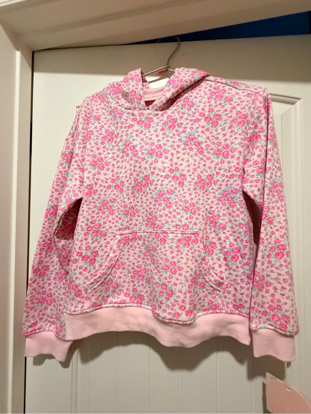 LoveShackFancy for TARGET Pink Floral Hooded Sweatshirt for Kids
